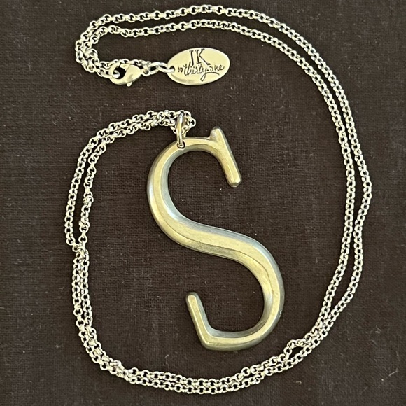 Initial “S” Pendant in Pewter - Picture 7 of 10